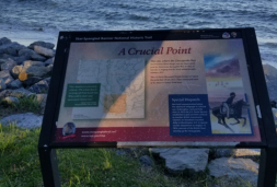 New signage in front of the fort at Point Lookout