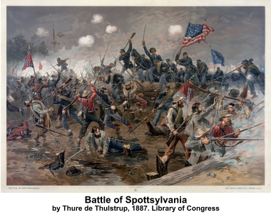 Battle of Spottsylvania by Thure de Thulstrup